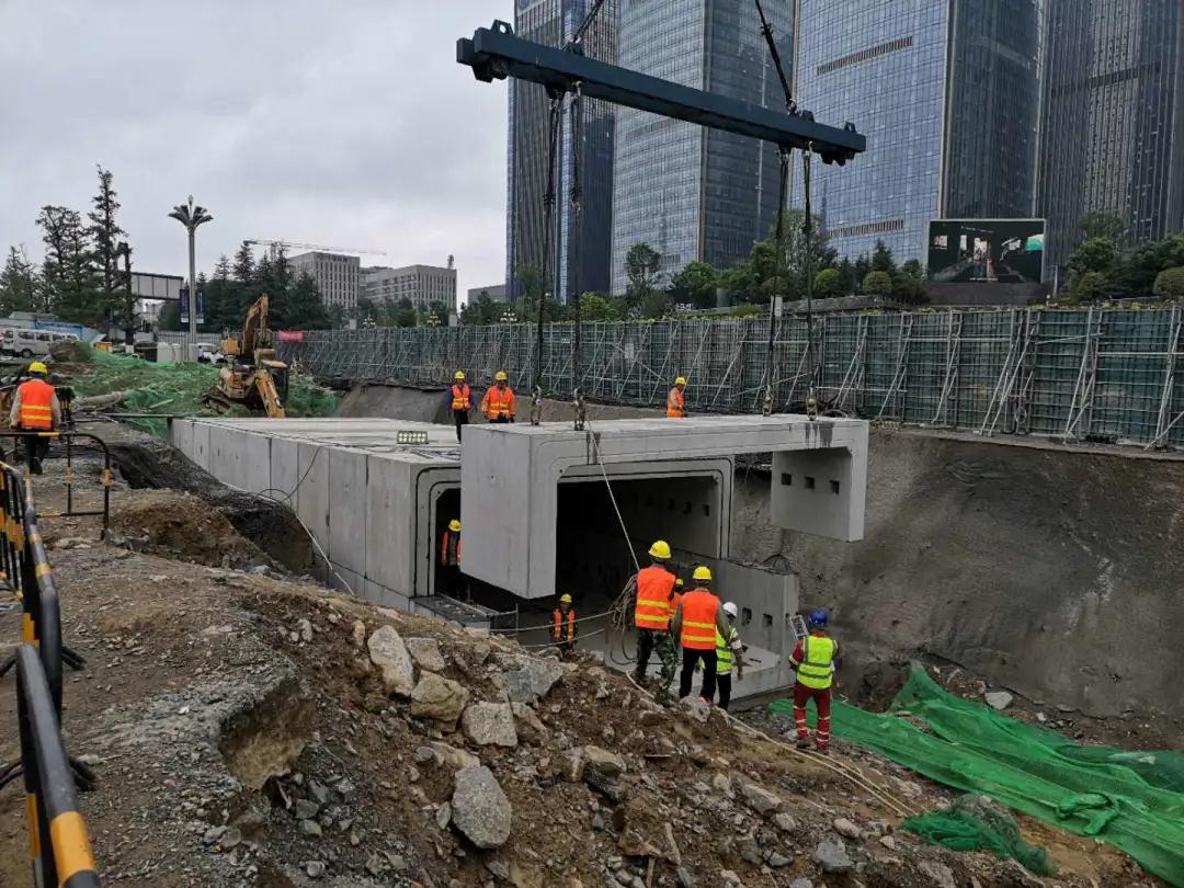 贵阳市建筑设计院成果贵州省市政道路首次采用预制装配式箱涵建设
